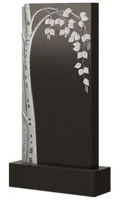 Памятник С молодой березкой