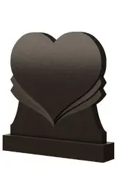 Эксклюзивный памятник сердце со складками