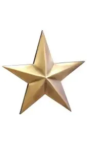 Советская звезда на памятник с гранёными лучами
