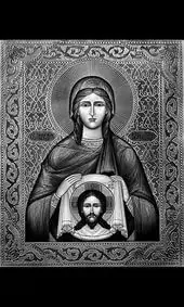 Икона на памятник праведная Вероника с платом